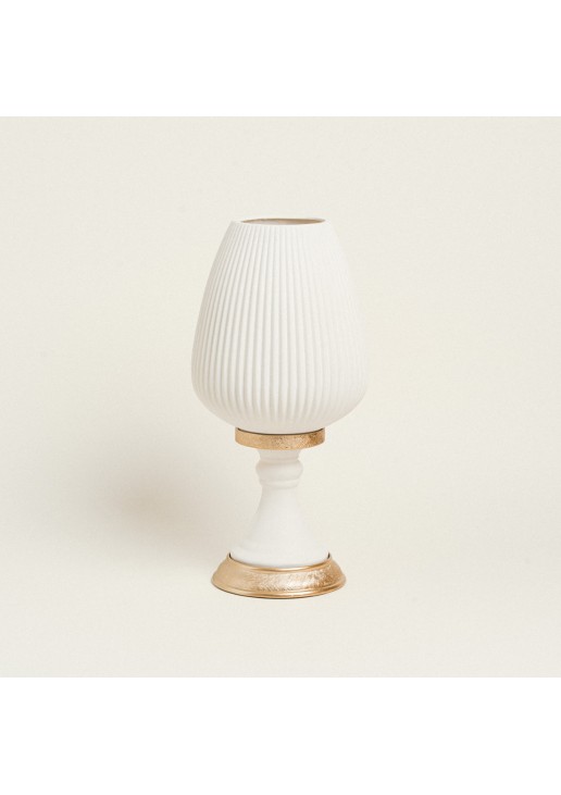 Beauty Home ΒΑΖΟ ΕΚΡΟΥ ΜΕ ΒΑΣΗ 48 cm