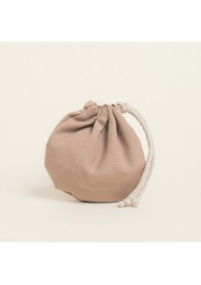 Beauty Home ΠΟΥΓΚΙ ΟΒΑΛ ΜΕ ΚΟΡΔΟΝΙ ΜΟΝΟΧΡΩΜΟ PREMIUM 13 x 14 cm Μπεζ 13 x 14 cm