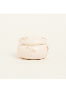 Beauty Home ΚΕΡΑΜΙΚΗ ΜΠΙΖΟΥΤΙΕΡΑ ΜΑΚΑΡΟΝ ΜΕ ΧΡΥΣΗ ΛΕΠΤΟΜΕΡΕΙΑ 6,5 x 5 cm ΜΠΕΖ/ΧΡΥΣΟ