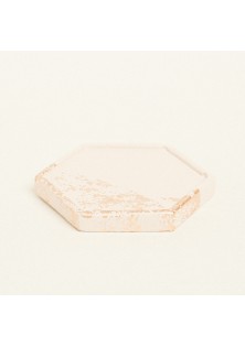 Beauty Home ΚΕΡΑΜΙΚΟ ΠΟΛΥΓΩΝΟ ΣΟΥΒΕΡ ΜΕ ΧΡΥΣΕΣ ΛΕΠΤΟΜΕΡΕΙΕΣ 9 x 10 X 1,2 cm ΜΠΕΖ-ΧΡΥΣΟ