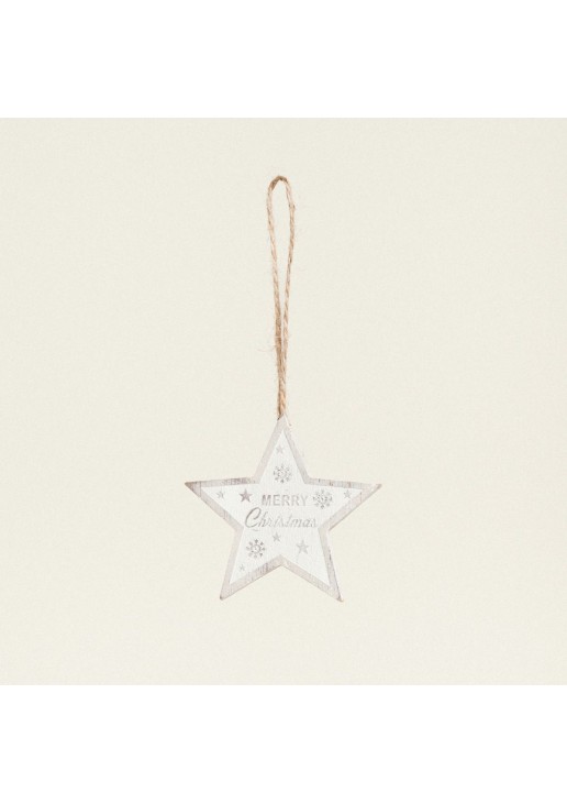 Beauty Home ΞΥΛΙΝΗ ΦΙΓΟΥΡΑ ΑΣΤΕΡΙ MERRY CRISTMAS