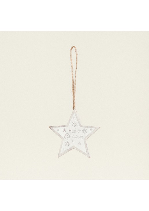 Beauty Home ΞΥΛΙΝΗ ΦΙΓΟΥΡΑ ΑΣΤΕΡΙ MERRY CRISTMAS