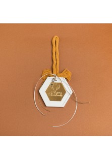 Beauty Home ΚΡΕΜΑΣΤΟ ΠΟΛΥΓΩΝΟ ΚΕΡΑΜΙΚΟ ΜΕ PLEXI MERRY CHRISTMAS ΚΡΟΚΙ