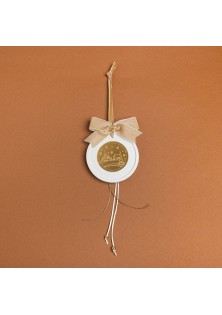 Beauty Home ΚΡΕΜΑΣΤΟ ΣΤΡΟΓΓΥΛΟ ΚΕΡΑΜΙΚΟ ME PLEXI ΧΡΙΣΤ. ΧΩΡΙΟ ΜΠΕΖ