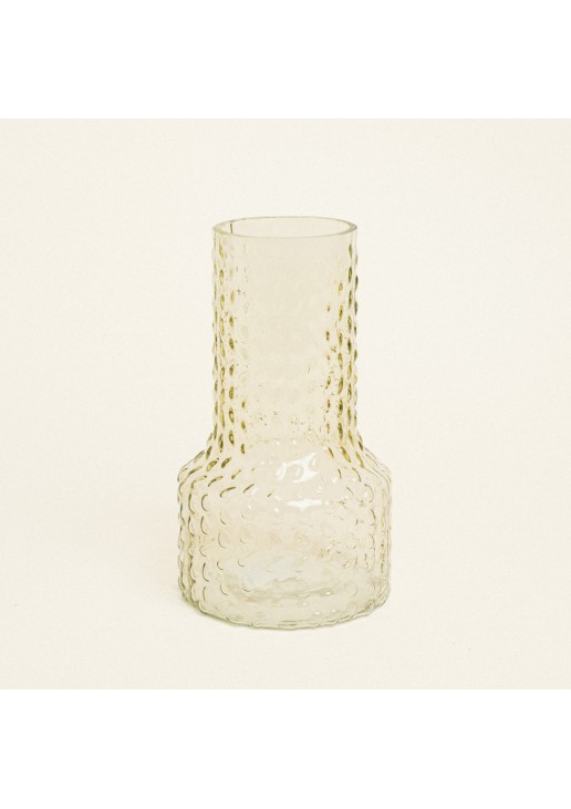 Beauty Home Βάζο Ανάγλυφο 13.8 x 24 cm Πράσινο
