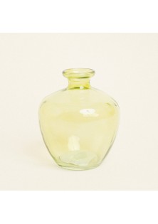 Beauty Home Γυάλινο Βάζο 14 x 16 cm Πράσινο