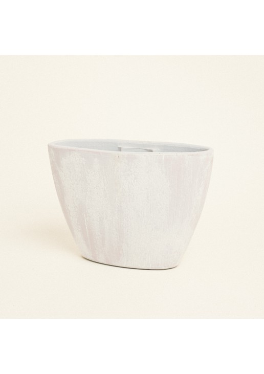 Beauty Home Κασπώ Πήλινο 33 cm x 15 cm x 22 cm Λευκό