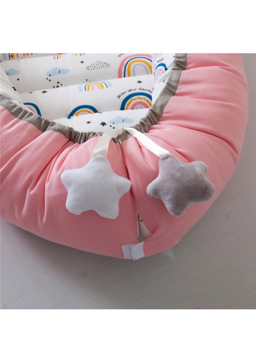 Bρεφική φωλιά με μαξιλάρι Art 5315 53x88 Ροζ Beauty Home ΣΕΤ 2ΤΜΧ