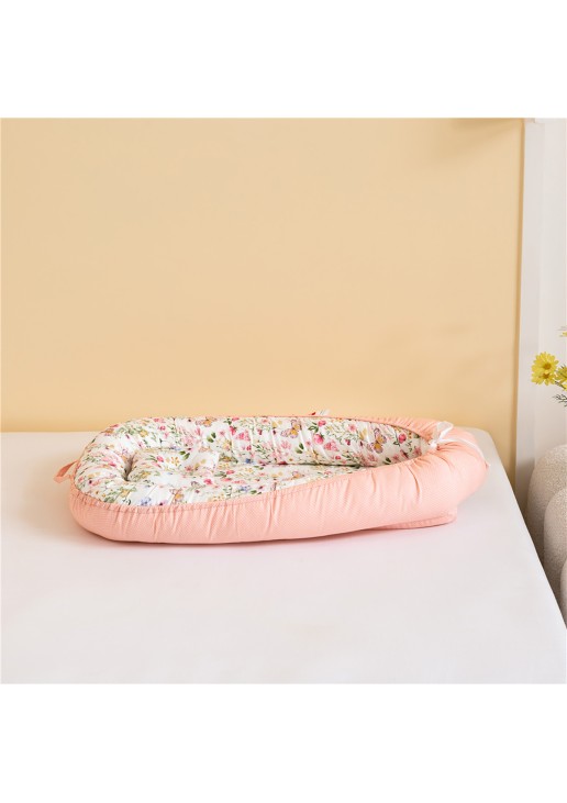Beauty Home Bρεφική φωλιά με μαξιλάρι Art 5348 53x88 Σομόν