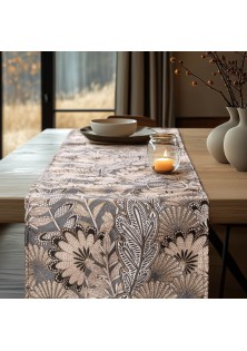 Beauty Home ΡΑΝΝΕΡ ΖΑΚΑΡ BOHO LEAVES 32 cm x 1,5 m