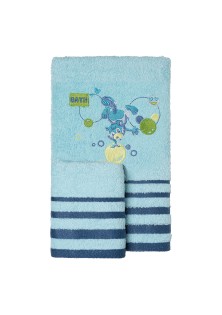 Beauty Home Σετ πετσέτες Art 5417 Σετ 2τμχ Σιελ