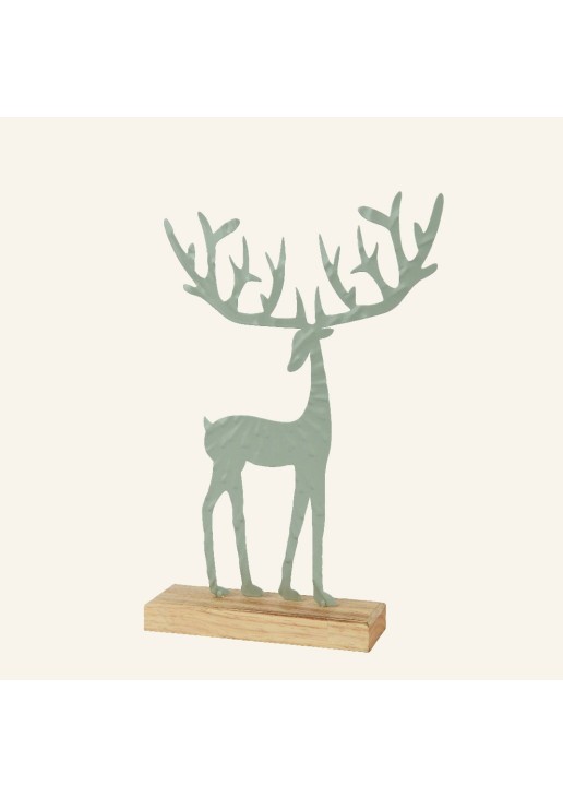 Beauty Home ΜΕΤΑΛΛΙΚΟΣ ΤΑΡΑΝΔΟΣ ΜΕ ΒΑΣΗ LIGHT GREEN 5 x 19,5 x 31 CM