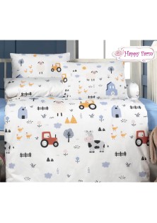 Beauty Home Σετ σεντόνια βρεφικά Art 5601 100x150 Γαλάζιο