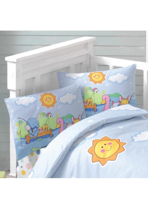Beauty Home Ζεύγος μαξιλαροθήκες βρεφικές Art 5610 35x45 Γαλάζιο