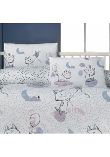 Beauty Home Ζεύγος μαξιλαροθήκες βρεφικές Art 5614 35x45 Γκρι,Λιλά