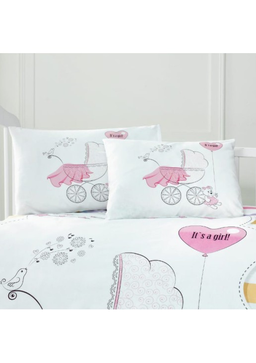 Beauty Home Ζεύγος μαξιλαροθήκες βρεφικές Art 5621 35x45 Ροζ
