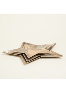Beauty Home ΜΕΤΑΛΛΙΚΟΣ ΔΙΣΚΟΣ ΑΣΤΕΡΙ ΧΡΥΣΟΣ 36,5 x 38 x 2,5 CM