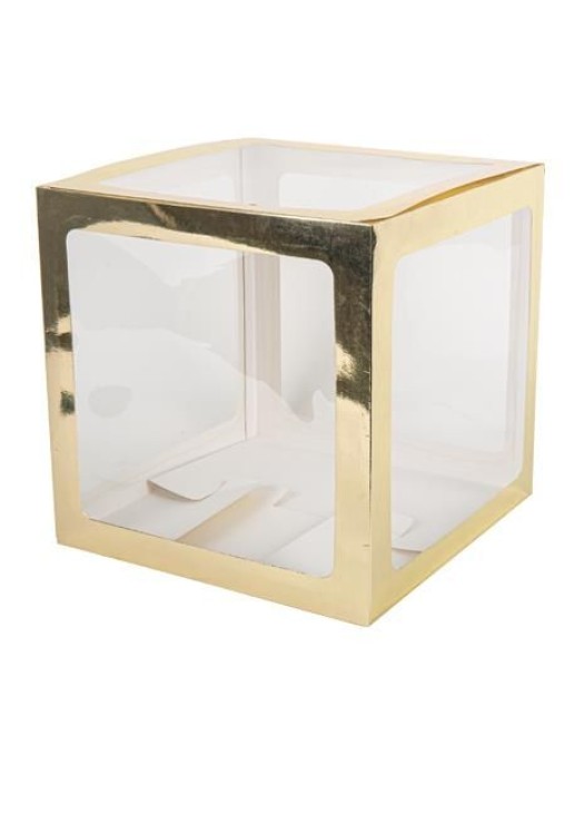 Beauty Home ΚΥΒΟΣ ΧΡΥΣΟ 30X30X30CM