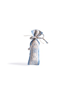 Beauty Home ΠΟΥΓΚΙ ΜΕ ΔΑΝΤΕΛΑ 6 x 19 cm ΓΑΛΑΖΙΟ-ΕΚΡΟΥ