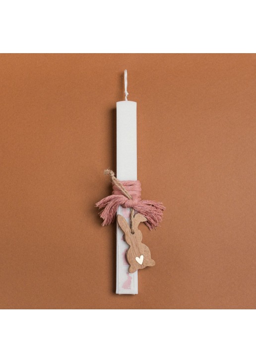 Beauty Home ΛΑΜΠΑΔΑ 33cm ΞΥΛΙΝΟΣ ΛΑΓΟΣ ΣΑΠΙΟ ΜΗΛΟ ΚΟΡΔΟΝΙ ΣΕ ΣΥΣΚΕΥΑΣΙΑ ΔΩΡΟΥ