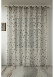 Beauty Home Κουρτίνα Art 6120 280x280 Μπεζ,Κόκκινο,Μπλε