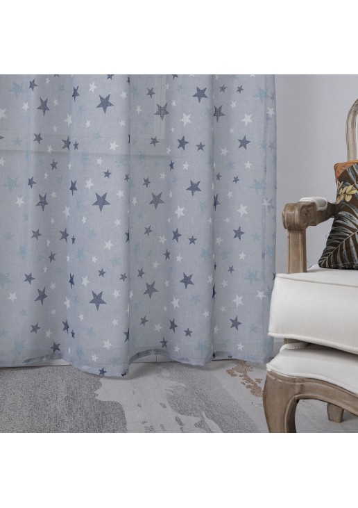 Beauty Home Κουρτίνα Art 6121 280x280 Γαλάζιο,Μπλε