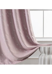 Beauty Home Κουρτίνα φωσφορίζουσα με τρέσα Art 6141 140x270 Ροζ