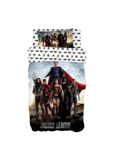 Σετ παπλωματοθήκη μονή Art 6186 Justice League 165x250 Εμπριμέ Beauty Home ΣΕΤ 2ΤΜΧ