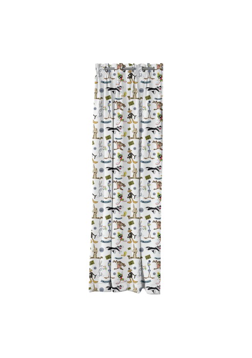 Beauty Home Κουρτίνα με 8 μεταλλικούς κρίκουςArt 6188 Looney Tunes 180x250 Εμπριμέ