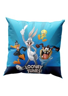 Μαξιλάρι με γέμιση Art 6188 Looney Tunes 40x40 Μπλε Beauty Home