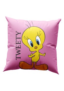 Μαξιλάρι με γέμιση Art 6190 Tweety 40x40 Ροζ Beauty Home