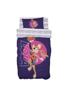 Beauty Home Σετ κουβερλί μονό Art 6193 Space Jam Lola 160x240 Εμπριμέ