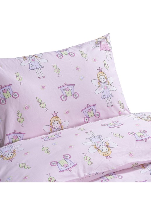 Beauty Home Σετ πάπλωμα μονό Dreamy Art 6232 160x240 Ροζ