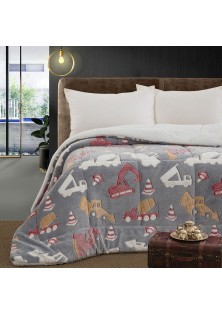 Beauty Home Κουβερτοπάπλωμα μονό φωσφοριζέ Glow Art 6269 160x220 Γκρι