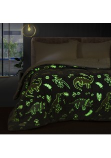 Beauty Home Κουβερτοπάπλωμα μονό φωσφοριζέ Glow Art 6270 160x220 Γκρι