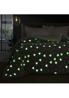 Beauty Home Κουβερτοπάπλωμα μονό φωσφοριζέ Glow Art 6271 160x220 Γκρι