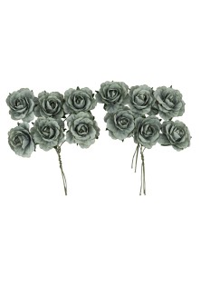 Beauty Home 12 Ρόδα Χάρτινα Πράσινο Ευκαλύπτου Ø3,5cm