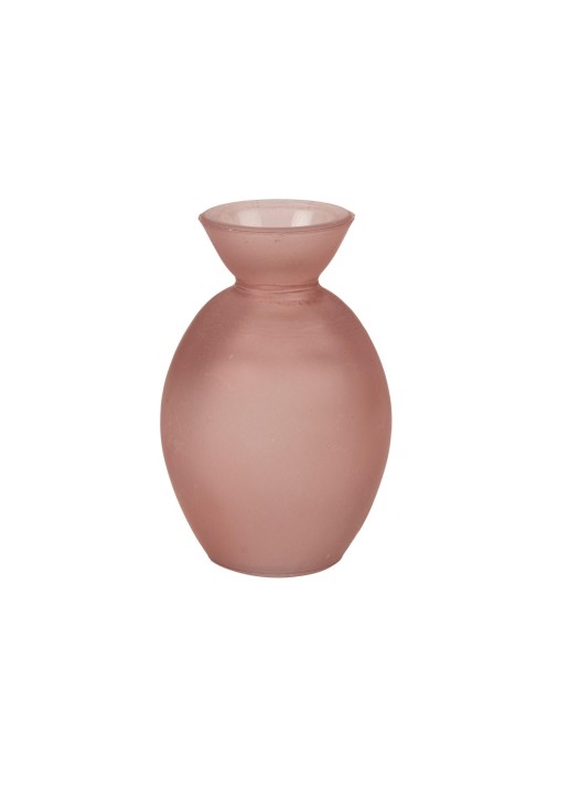 Beauty Home Γυάλινο Βάζο Noam Ροζ 7 x 10,5 CM – 150ml