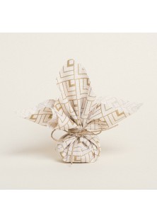 Beauty Home ΜΑΝΤΗΛΙ 27 x 27 cm ΕΚΡΟΥ ΧΡΥΣΟΙ ΚΥΒΟΙ