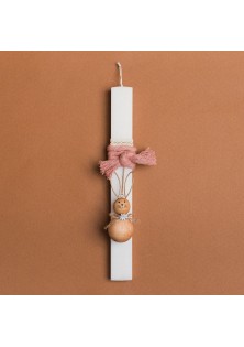 Beauty Home ΛΑΜΠΑΔΑ 33cm ΣΑΠΙΟ ΜΗΛΟ ΚΟΡΔΟΝΙ ΞΥΛΙΝΟΣ ΛΑΓΟΣ ΜΠΑΛΑ ΣΕ ΣΥΣΚΕΥΑΣΙΑ ΔΩΡΟΥ