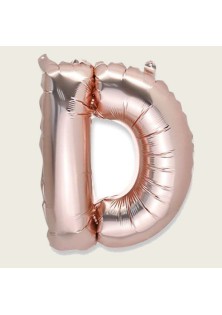 Beauty Home ΜΠΑΛΟΝΙ ΓΡΑΜΜΑ “D” ΡΟΖ ΧΡΥΣΟ 36cm