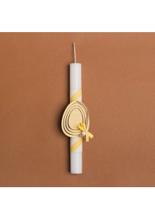 Beauty Home ΛΑΜΠΑΔΑ 25cm ΞΥΛΙΝΟ ΑΥΓΟ ΚΙΤΡΙΝΟ ΣΕ ΣΥΣΚΕΥΑΣΙΑ ΔΩΡΟΥ