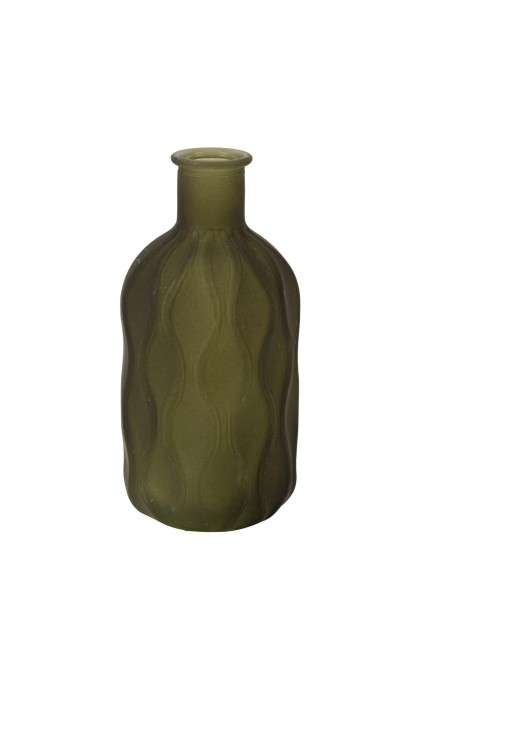 Beauty Home Γυάλινο Βάζο Louis Λαδί 5,5×12 CM – 150ml