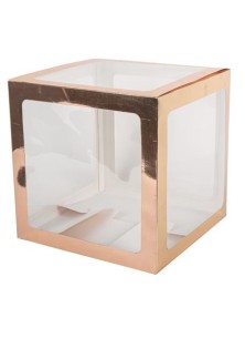 Beauty Home ΚΥΒΟΣ ΡΟΖ ΧΡΥΣΟ 30X30X30CM