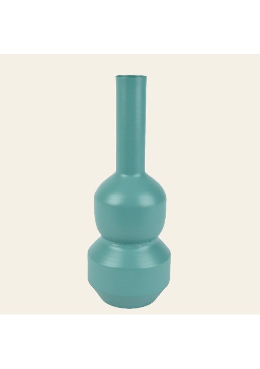 Beauty Home Μεταλλικό Βάζο Sage Green 12 x 34 cm