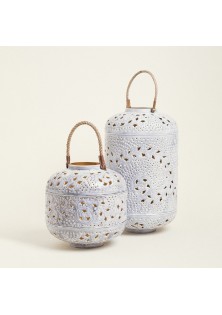 Beauty Home ΦΑΝΑΡΙ ΜΕΤΑΛΙΚΟ ΓΚΡΙ 30 x 28 cm