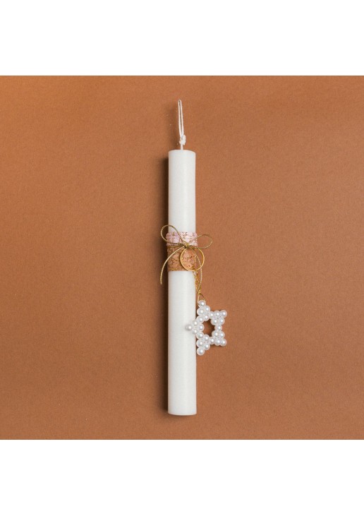 Beauty Home ΛΑΜΠΑΔΑ 25cm ΜΠΡΕΛΟΚ ΠΕΡΛΑ ΜΕ ΦΙΟΓΚΟ ΡΟΖ ΣΕ ΣΥΣΚΕΥΑΣΙΑ ΔΩΡΟΥ