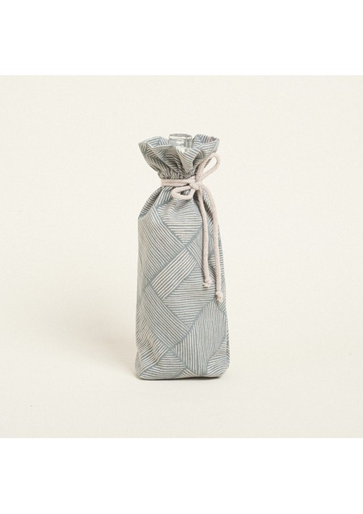 Beauty Home ΜΠΟΥΚΑΛΟΘΗΚΗ ΜΕ ΚΟΡΔΟΝΙ 33 x 15 cm ΔΙΑΓΩΝΙΕΣ ΓΡΑΜΜΕΣ ΜΠΕΖ