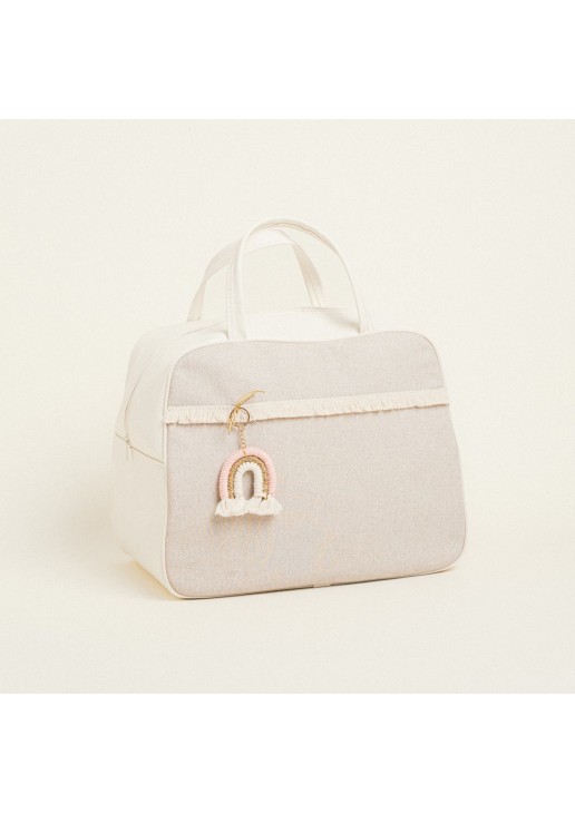 Beauty Home ΤΣΑΝΤΑ ΧΕΙΡΟΣ 35x40x23cm ΡΟΖ ΟΥΡΑΝΙΟ ΤΟΞΟ