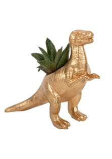 Beauty Home Βάζο Χρυσό Τυραννόσαυρος Ρεξ 16 x 18 x 6,5 CM